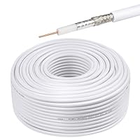 ケーブル　RG6 Cable 100ft Utilitech 100-ft Rg6-quad Shield Black Coaxial Cable 67096-TS1 at